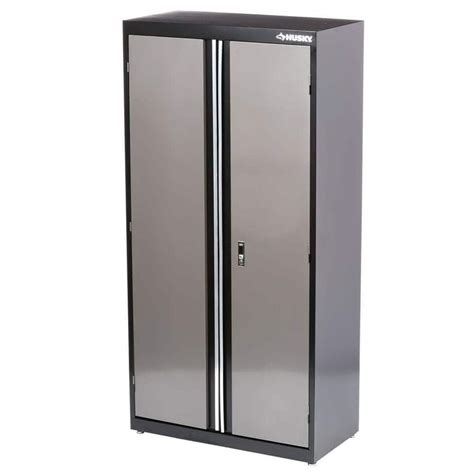 husky welded steel storage cabinet